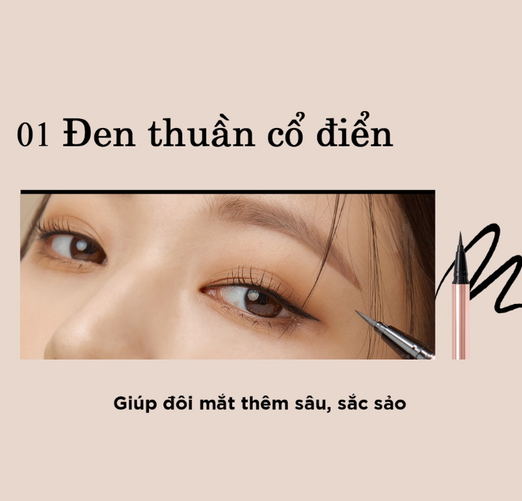 (Mẫu 2022) Kẻ mắt nước Black Rouge Power Proof Pen Liner 0.5g