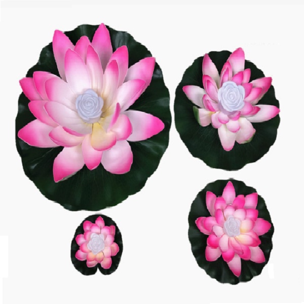 Đèn Hoa sen Nhiều cánh LED 3D 18cm(có thể thả dưới nước,cầu nguyện...)