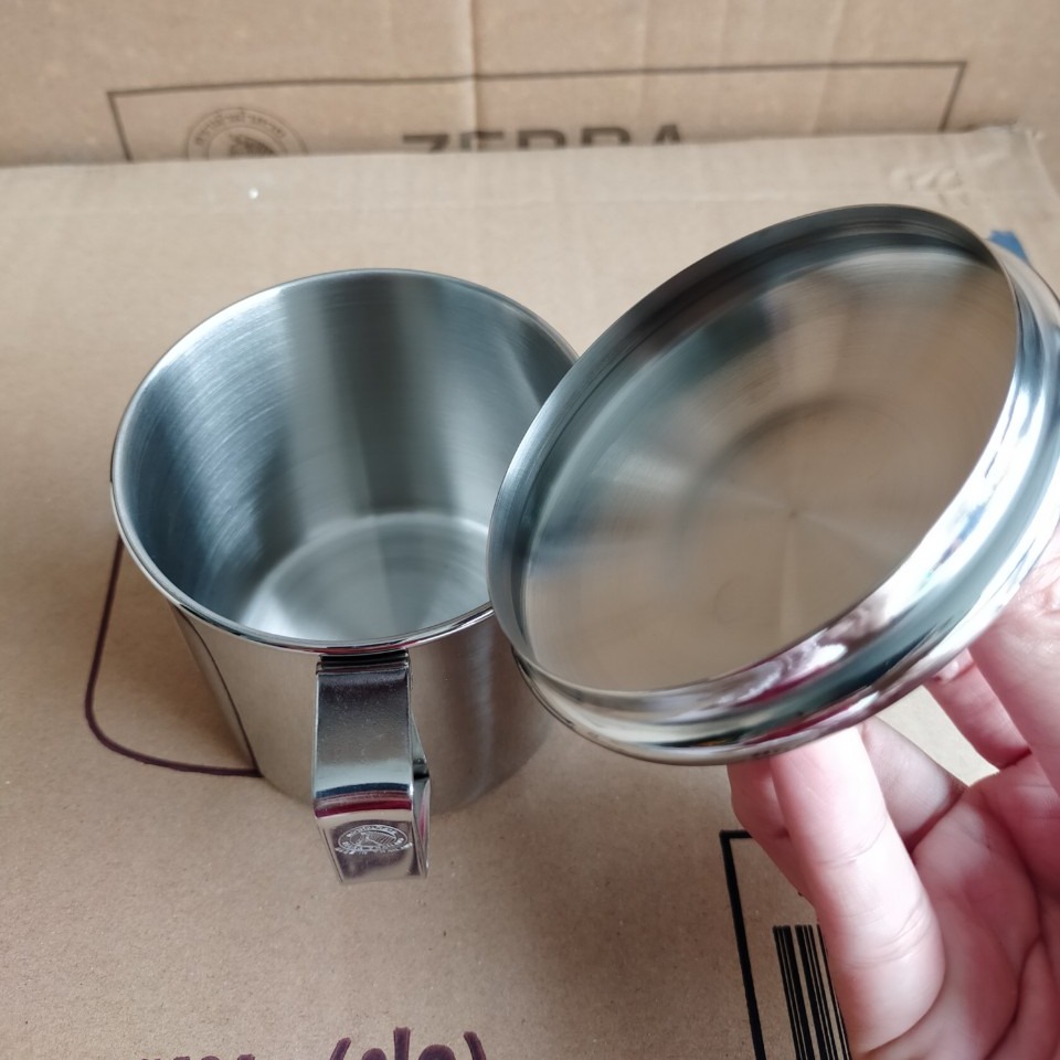 Ca nước Inox có nắp 14cm - 110114 Zebra Thái Lan-2000ml