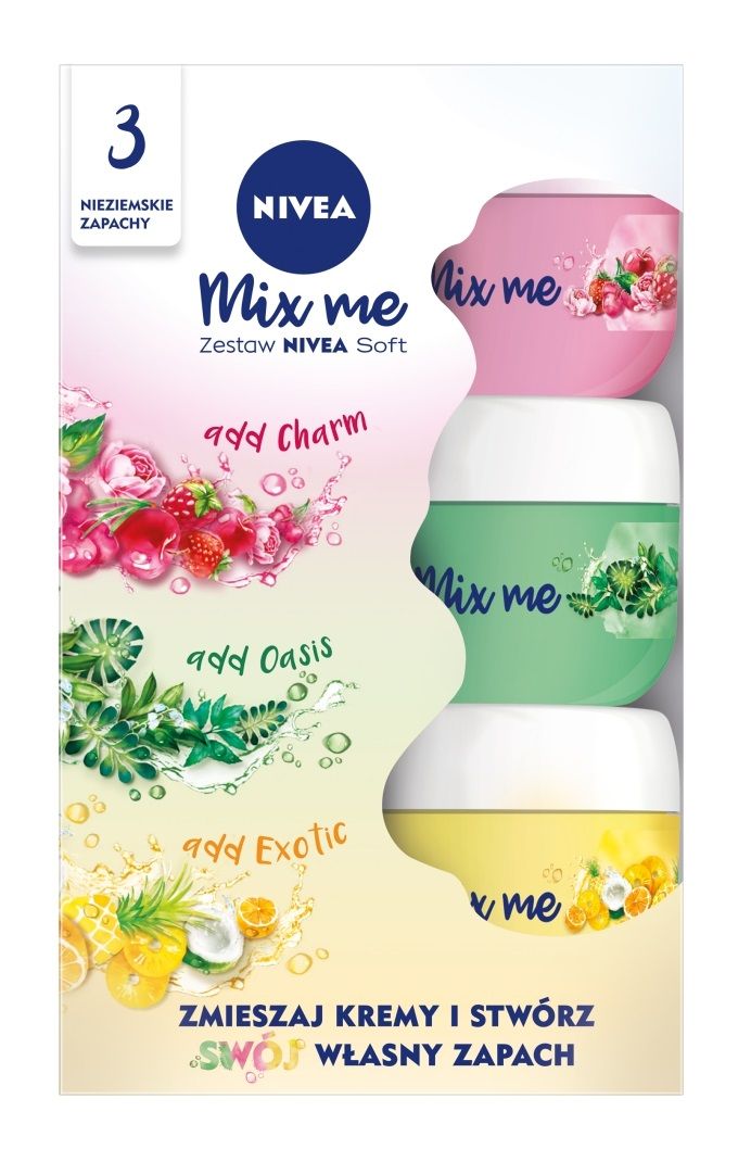 Kem dưỡng ẩm Nivea Soft Mix Me 100ml - Đức (xanh lá)