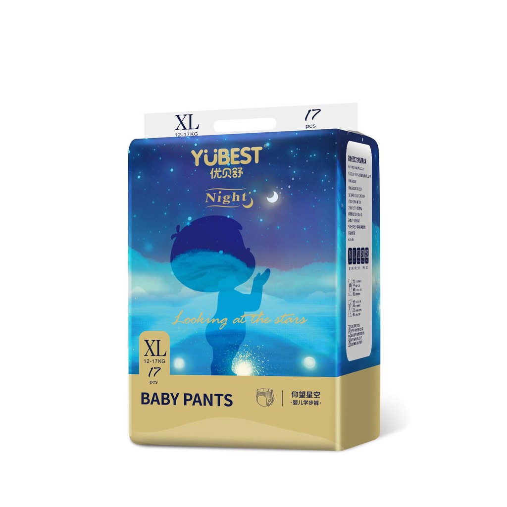 Bỉm YUBEST  NIGHT Dán đủ size S80, M108, M76, L72, XL68,