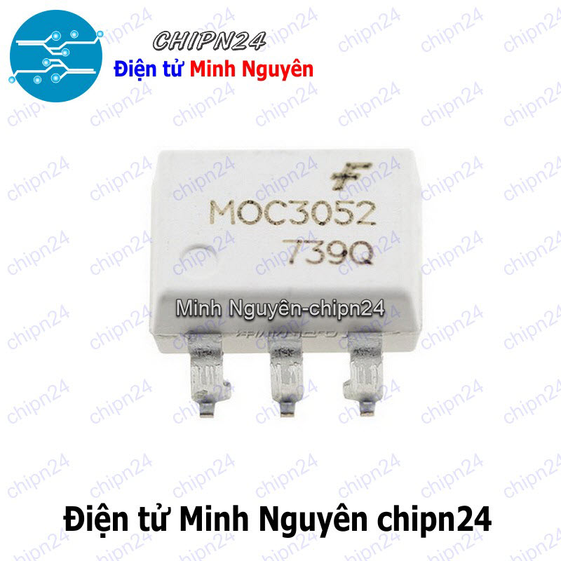 [1 con] (ST) Opto Dán MOC3052 SOP-6 Trắng Hàng Tốt (SMD) - HH003625