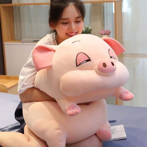 Bộ chăn gối hình heo đáng yêu