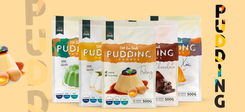 Bột pudding Dans gói 500g