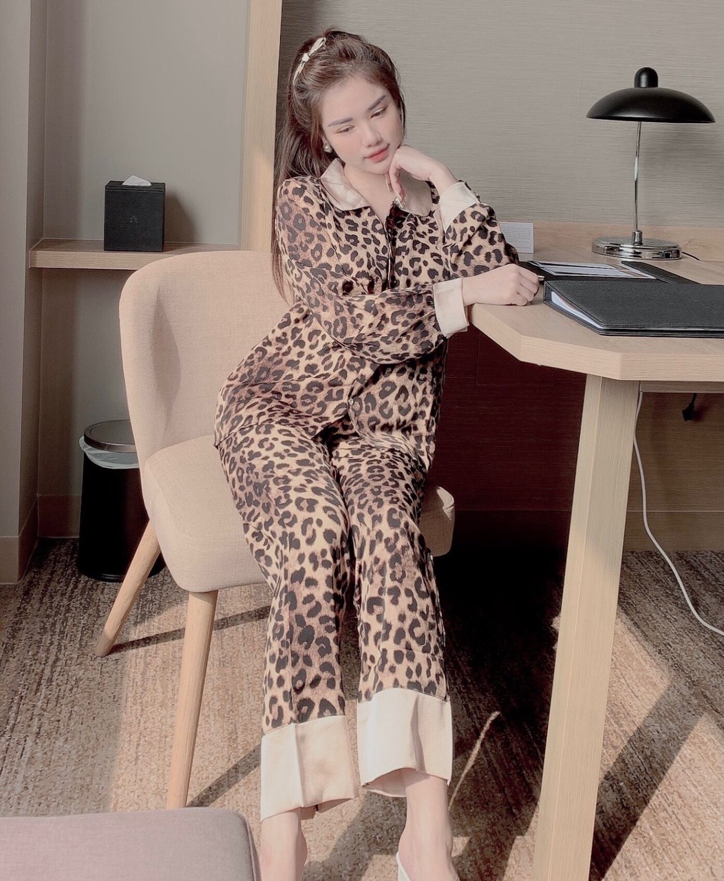 Bộ Lụa Tay Dài Cao Cấp☘️Đồ Bộ Pijama