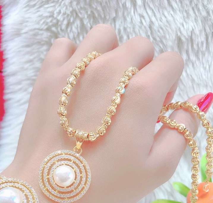Dây Chuyền Nữ Mạ Vàng 18K Ngọc Trai Nhân Tạo 120.1910 - Bao hoàn tiền - Bao đổi trả trong 07 ngày nếu hàng kém chất lượng, sai hình - dây chuyền nữ đẹp , dây chuyền mạ vàng đẹp