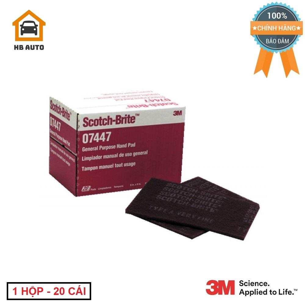 1 hộp 20 miếng nhám scotch brite 3m 07447