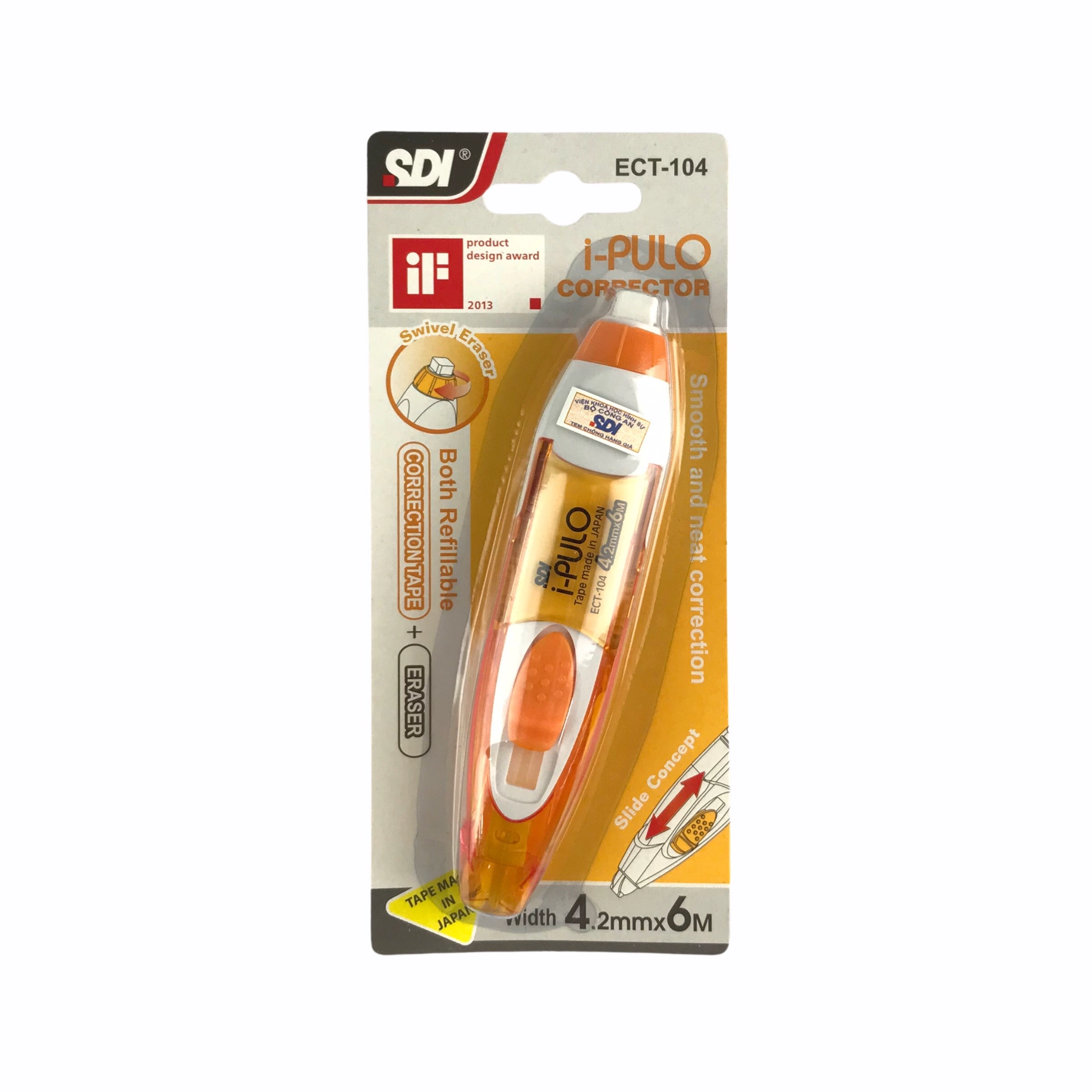 Băng xóa giấy Correction Tape SDI i-Pulo ECT-104, ECT-105 [HÀNG CHÍNH HÃNG]