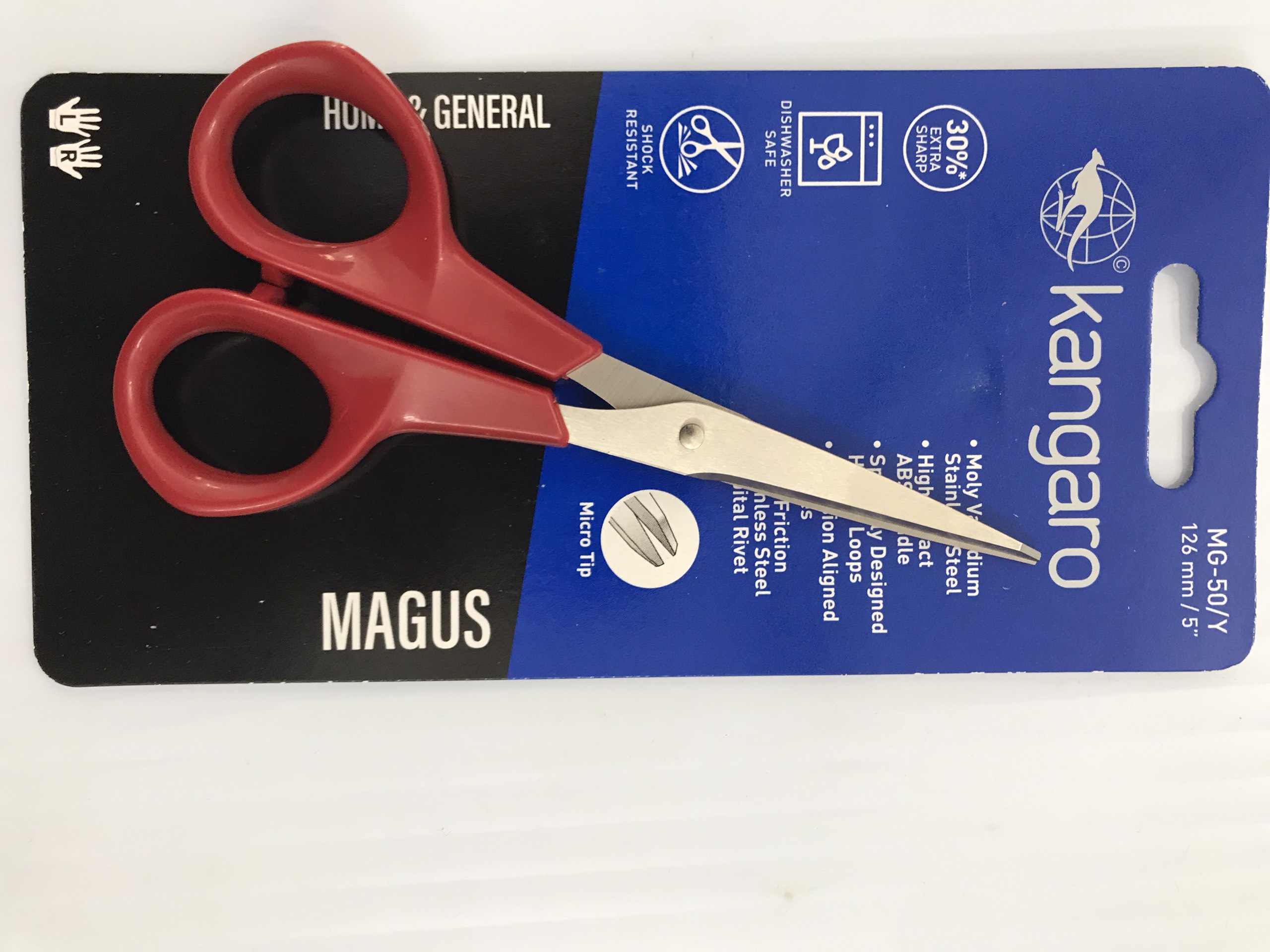 Kéo cắt giấy nhỏ 126mm Kangaro MG 50