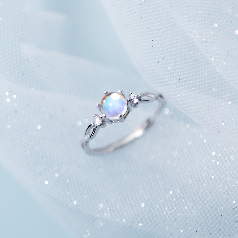 Nhẫn bạc đính đá phiên bản hàn quốc, nhẫn bạc nữ - n2640 - bảo ngọc jewelry