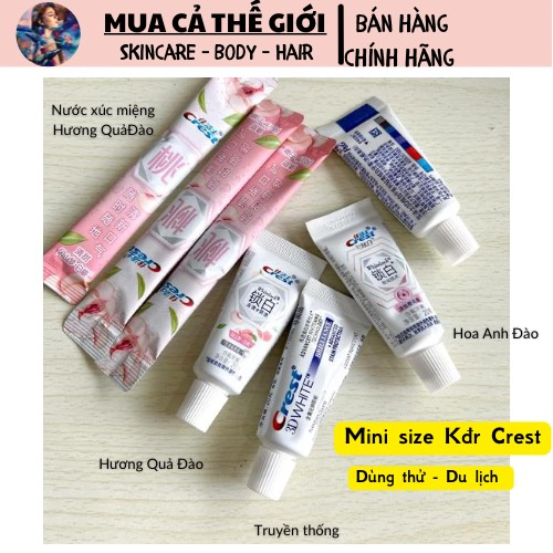 Kem đánh răng Crest Mini dùng thử