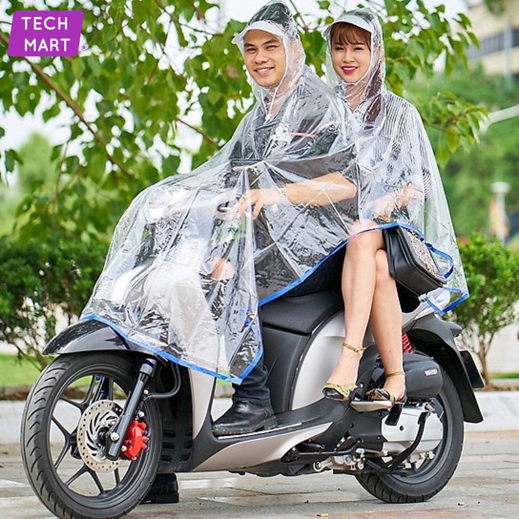 Áo mưa rando đi mưa giá rẻ - Áo mưa trong suốt 2 đầu dùng cho cả gia đình rộng rãi tiện lợi chất liệu siêu dai