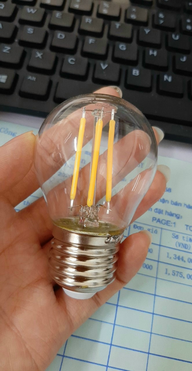 Combo 10 bóng đèn led EDISON G45 4w ánh sáng êm dịu