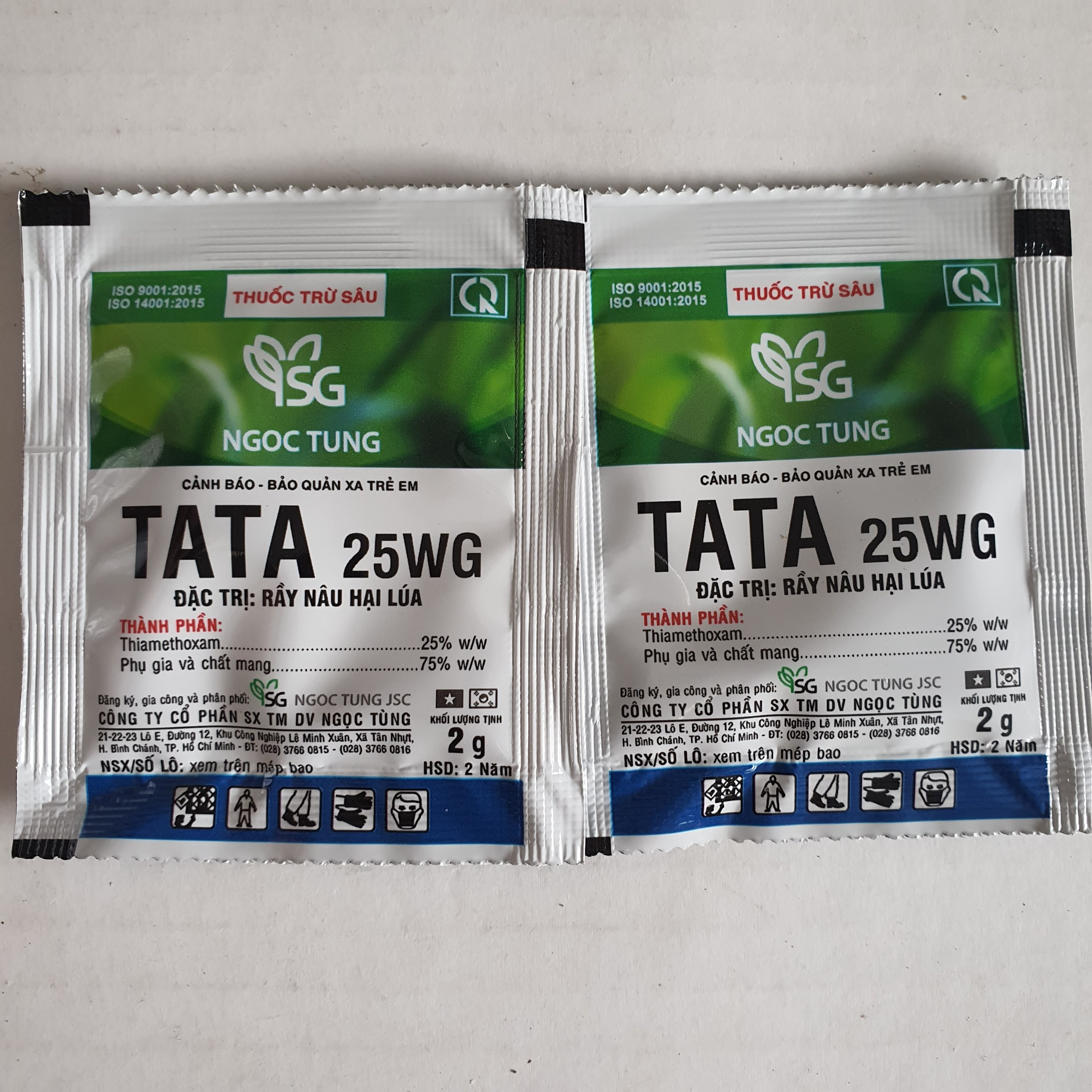 2 gói Thuốc trừ rầy Tata 25WG - Gói 2gr