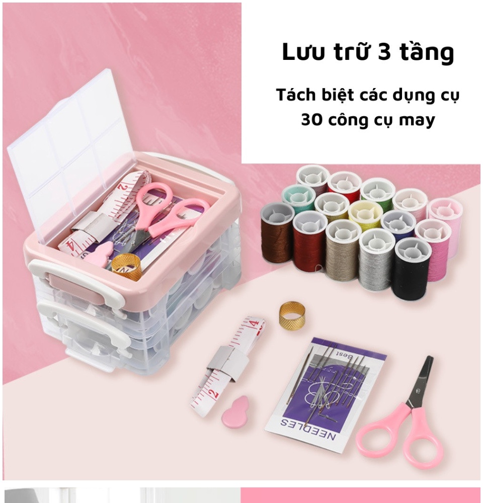 Bộ kim chỉ đa năng hộp tốt (Hàng Loại 1)