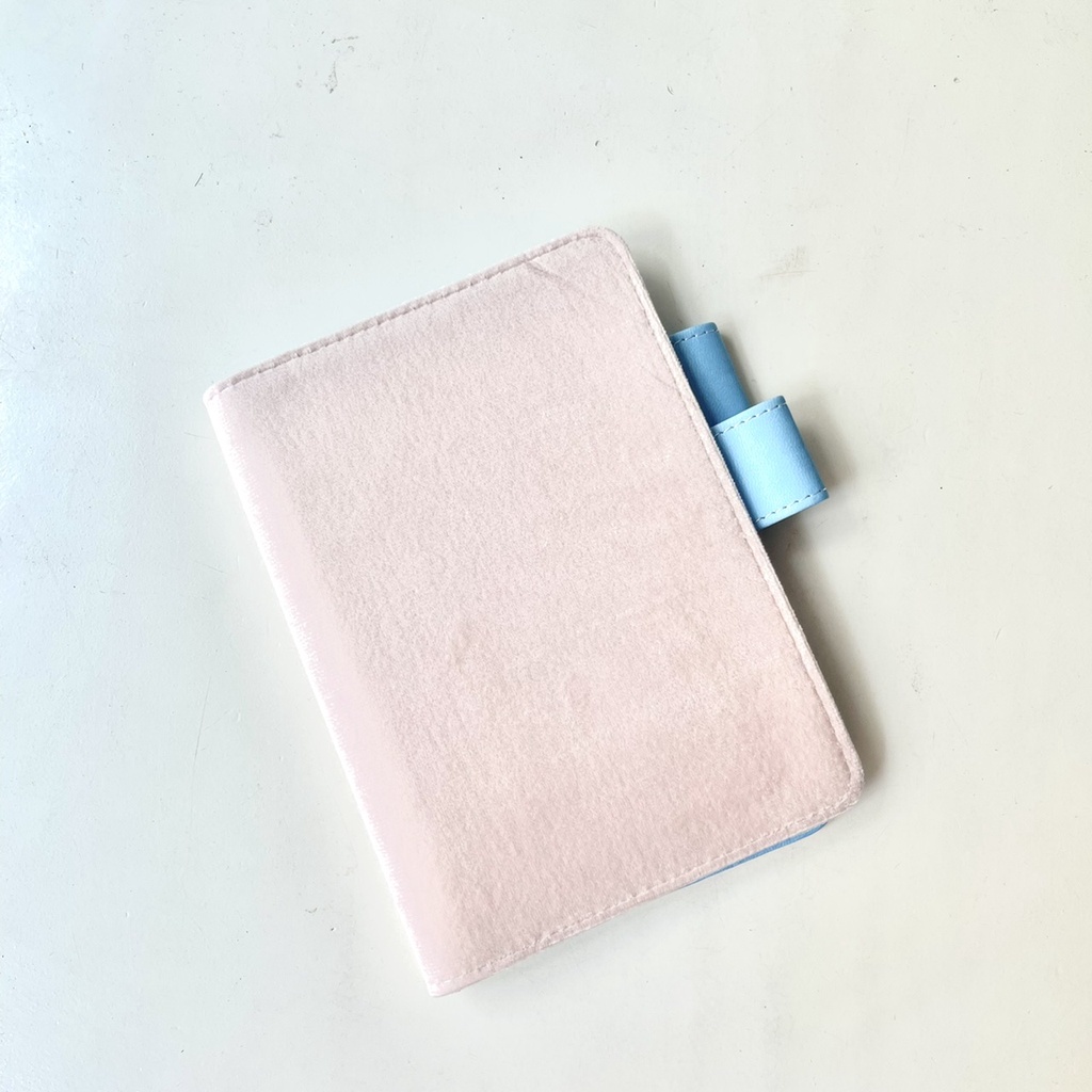 Bìa sổ notebook / note for size a5 bằng nhung và da pu