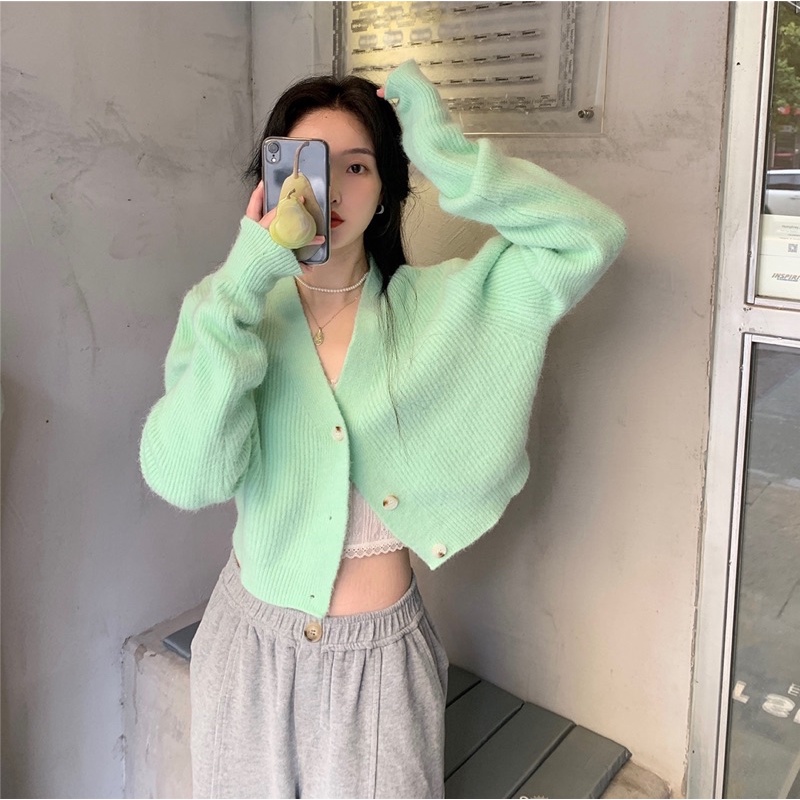 áo len/ croptop cardigan