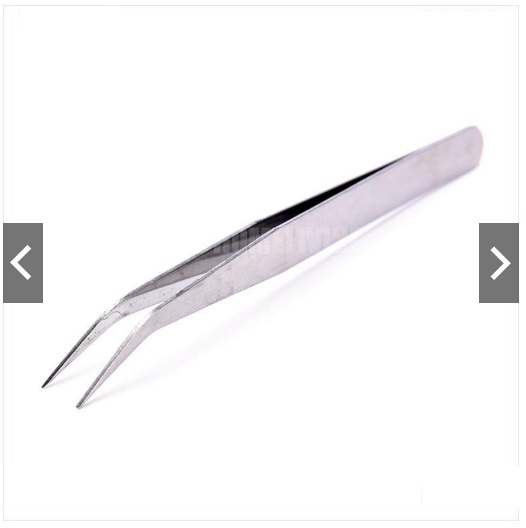 Nhíp Gắp Linh Kiện Bằng Thép Không Gỉ Đầu Cong