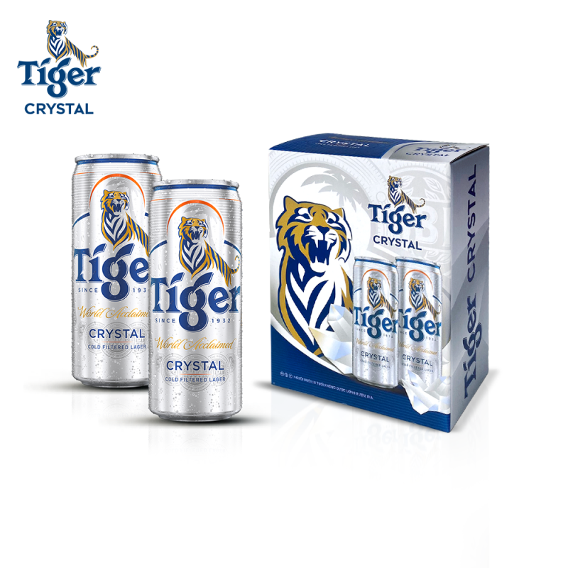 [ HÀNG TẶNG KHÔNG BÁN] Lốc 2 lon bia Tiger Crystal 330ml