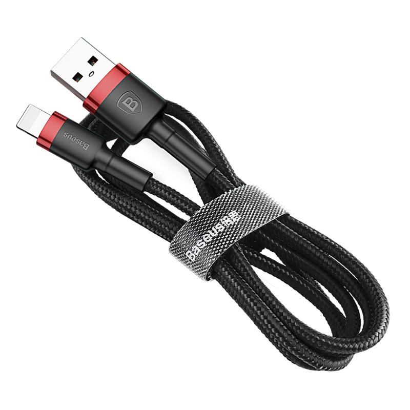 Cáp sạc nhanh 2.4A Baseus Cafule lightning cho iPhone/ iPad dài 1m