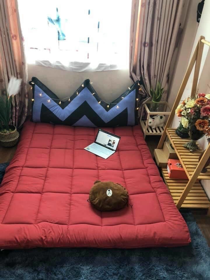 toper nệm trải sàn phong cách nhật