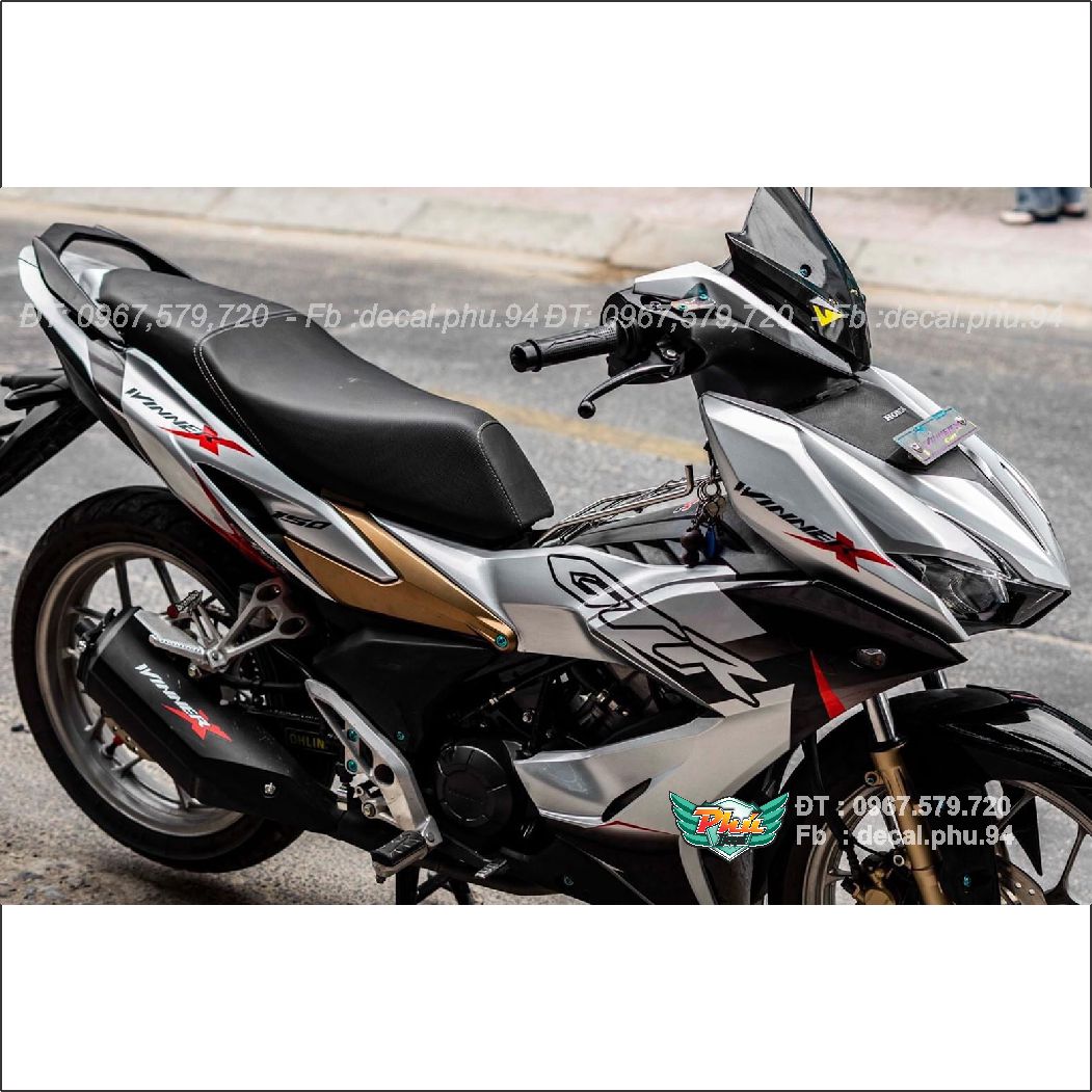 Tem rời Winner X GTR trắng đen (K)