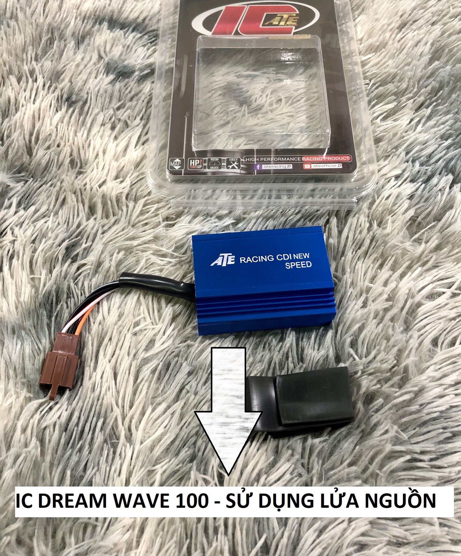 Ic độ ATE mở hết tua máy cho xe Dream Wave
