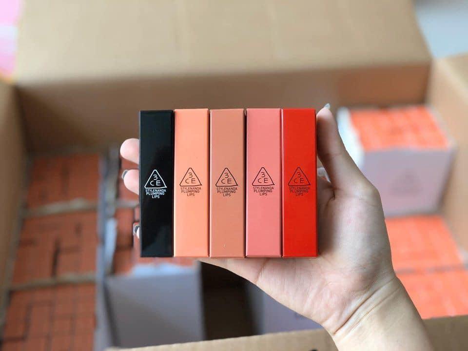 [HCM]Son Dưỡng bóng Môi Có Màu 3CE Plumping Lips #CORAL
