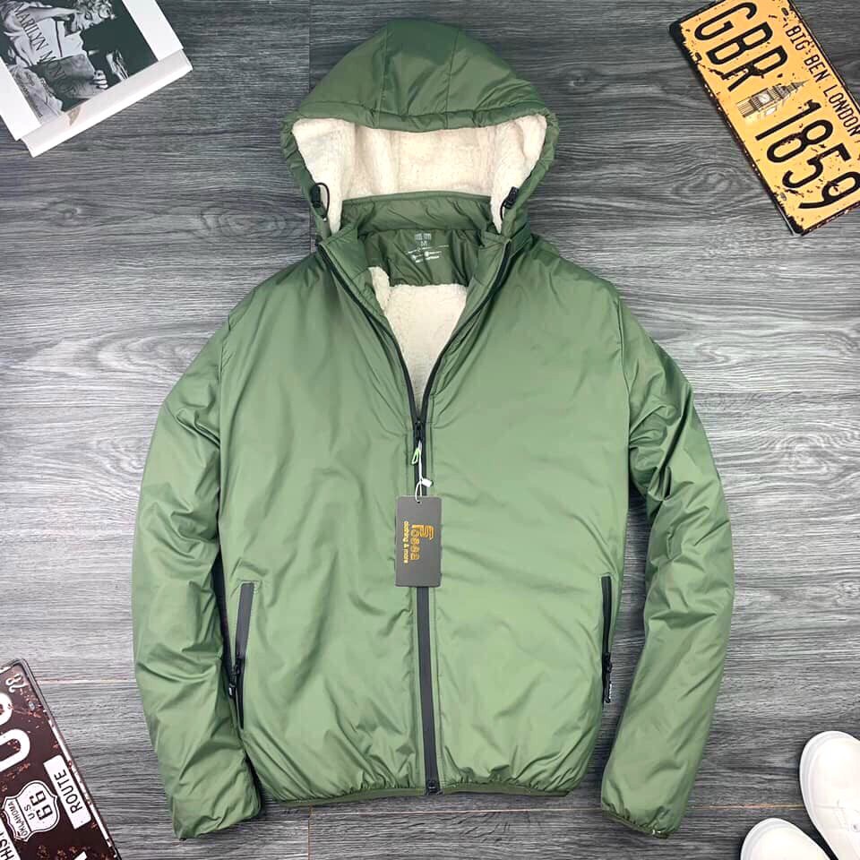 [ẢNH THẬT- LOẠI DÀY] Áo khoác nam nữ lót lông siêu ấm chống nước, túi có khóa kéo, mũ tháo rời tiện lợi