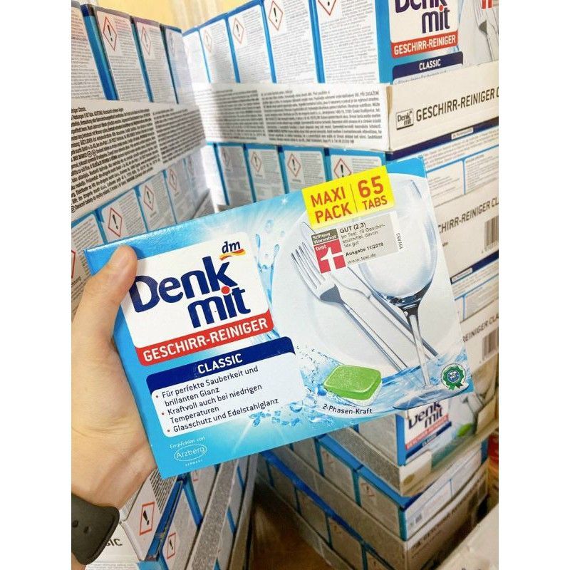 Viên Rửa Chén Bát Denkmit Hàng Nhập Khẩu Đức