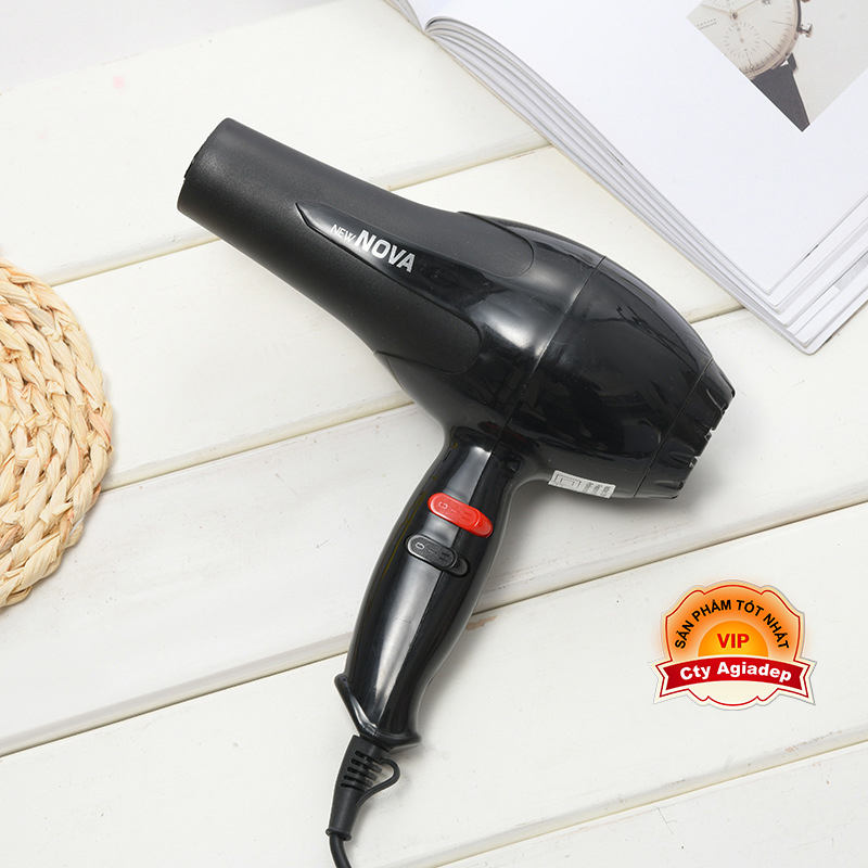Máy sấy tóc cao cấp NOVA 6130 mạnh mẽ đa năng (Màu Đen)