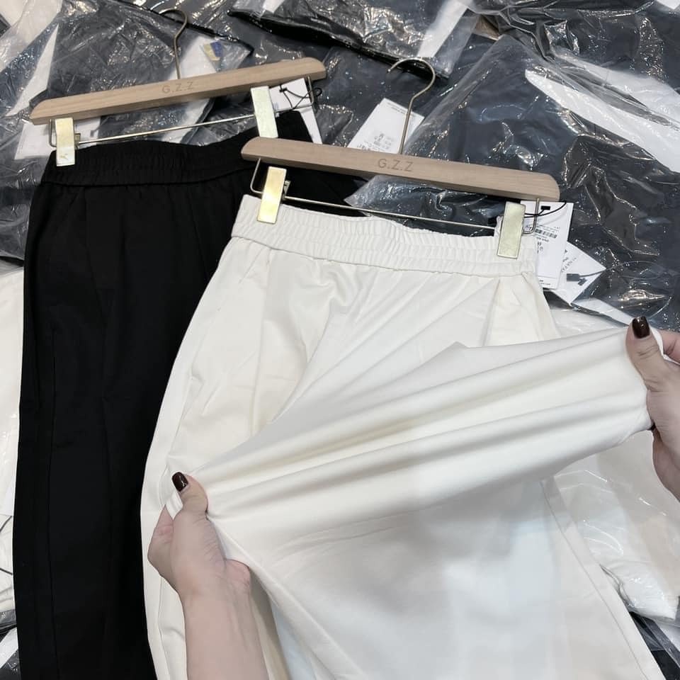 Quần baggy cạp chun mẫu basic dễ phối đồ