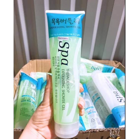 Kem tẩy da chết Spa Exfoliating Shower Gel