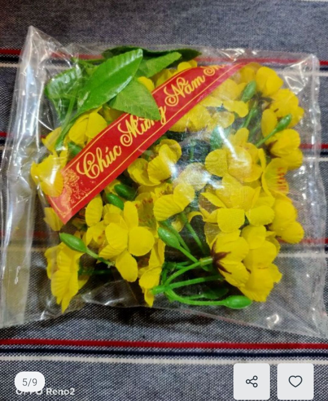 1Túi Hoa mai vàng trang trí tết