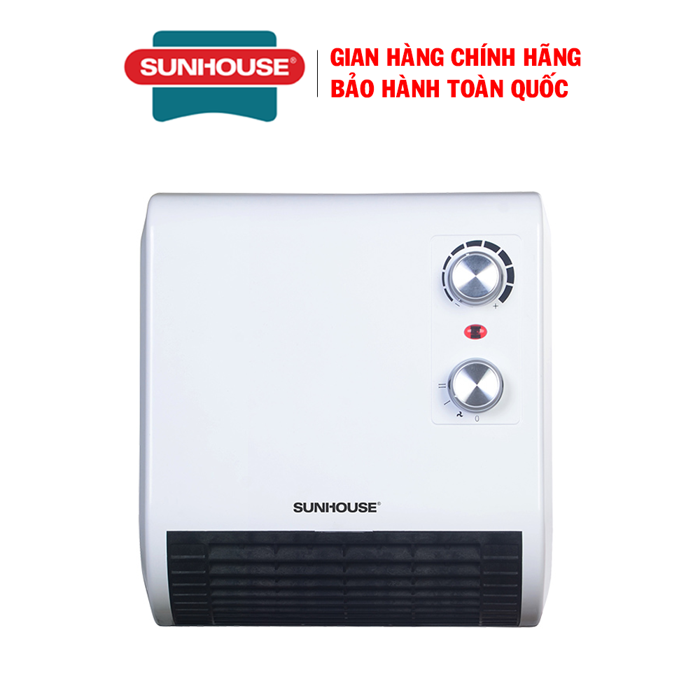 Quạt sưởi phòng tắm Sunhouse SHD3816W - Quạt sưởi ấm mùa đông, làm mát mùa hè, Công suất 1850W bảo hành 12 tháng