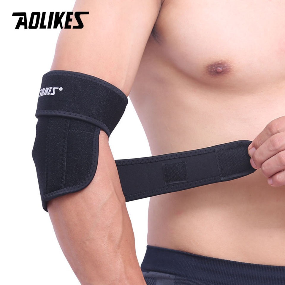 Đai cuốn bảo vệ khuỷu tay  AOLIKES A-7946 hỗ trợ khi chơi thể thao Spring Sport Elbow Support Protector
