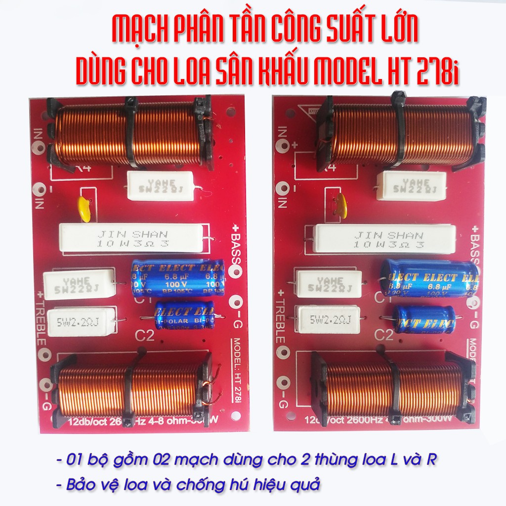 Combo 02 mạch phân tần công suất lớn. Chuyên dùng cho Loa Sân Khấu