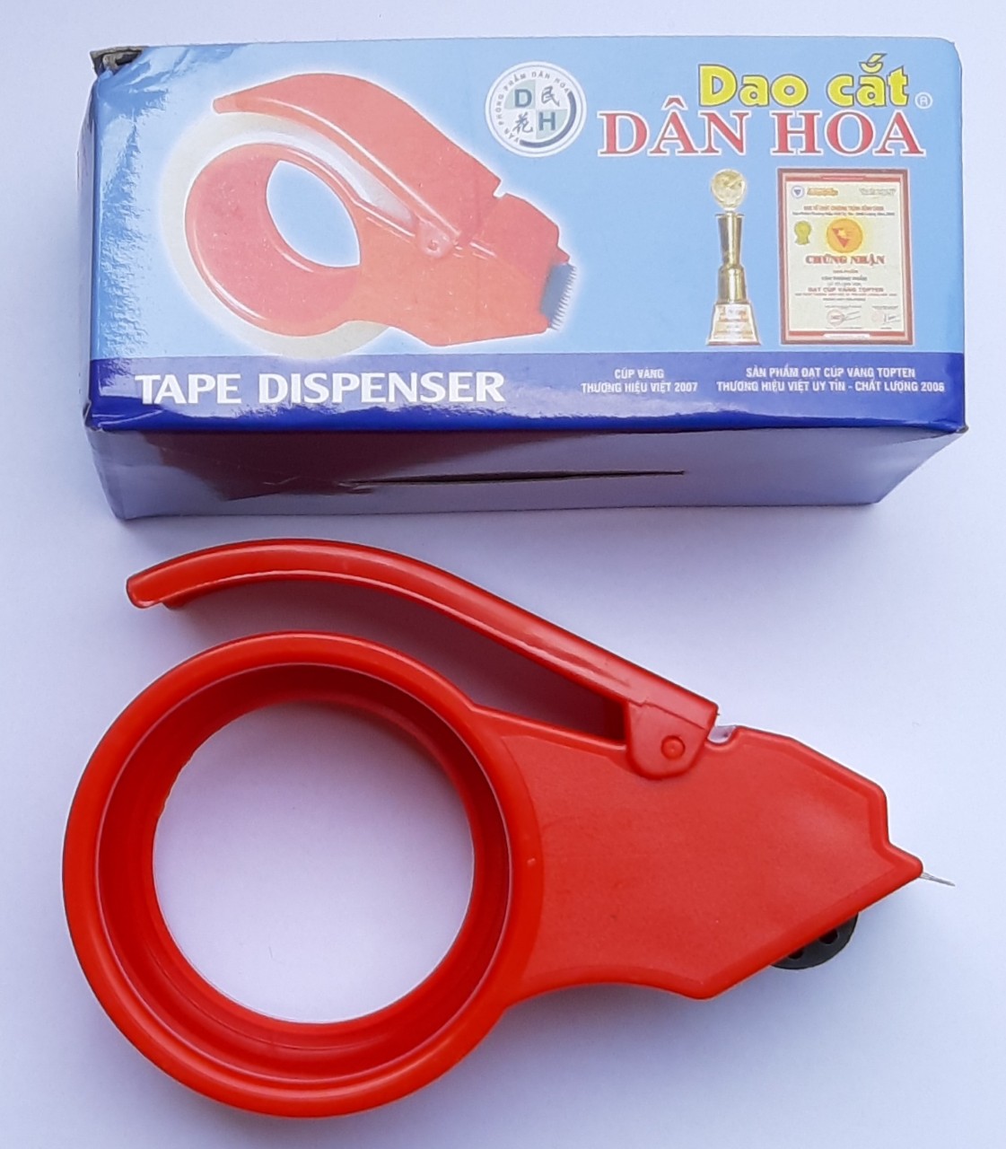 Cắt băng keo để bàn+ băng keo Dụng cụ cắt băng keo để bàn Đồ cắt keo nhỏ DÂN HOA