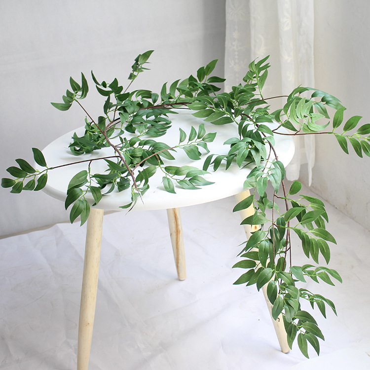 Dây leo giả trang trí, lá khuynh diệp, lá bạch đàn 2m, 1m nhiều màu decor nhà cửa, tiệc cưới, sự kiện, phụ kiện chụp ảnh