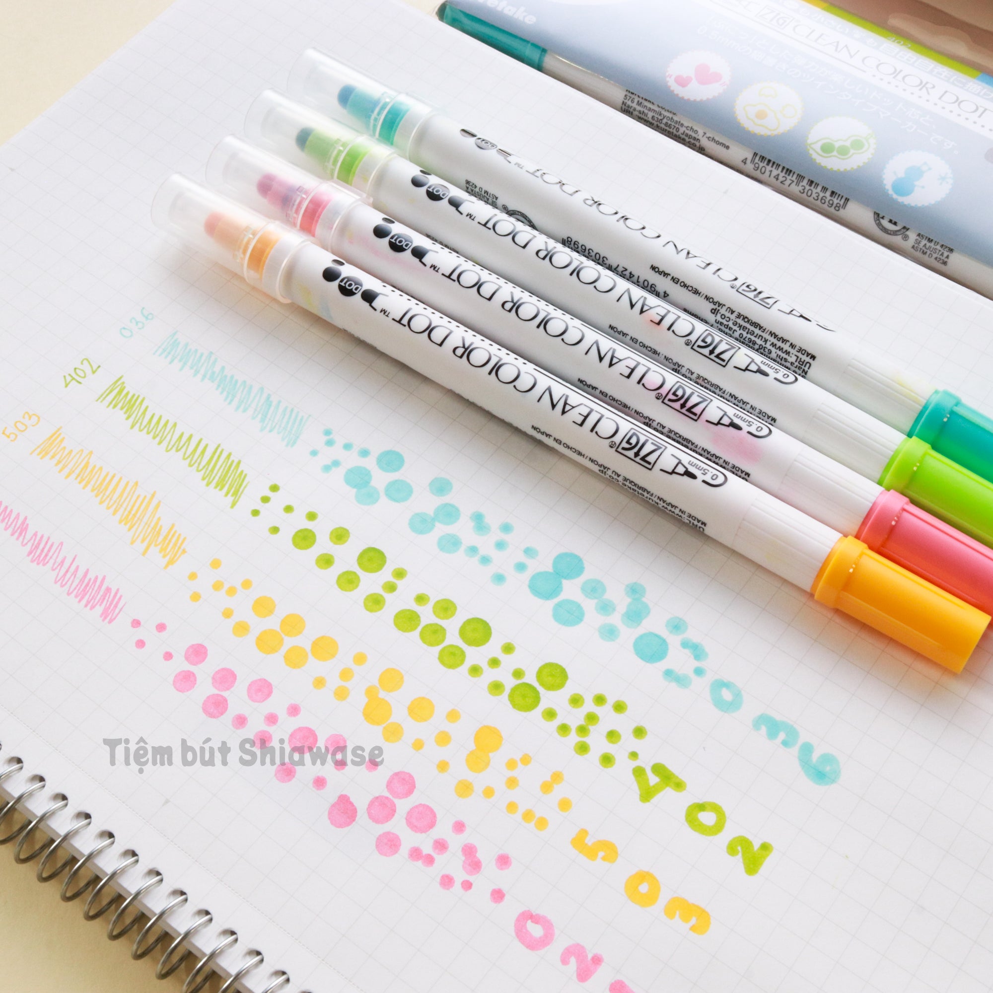 Bút Màu Nước Kuretake Zig Clean Color Dot - 2 Đầu