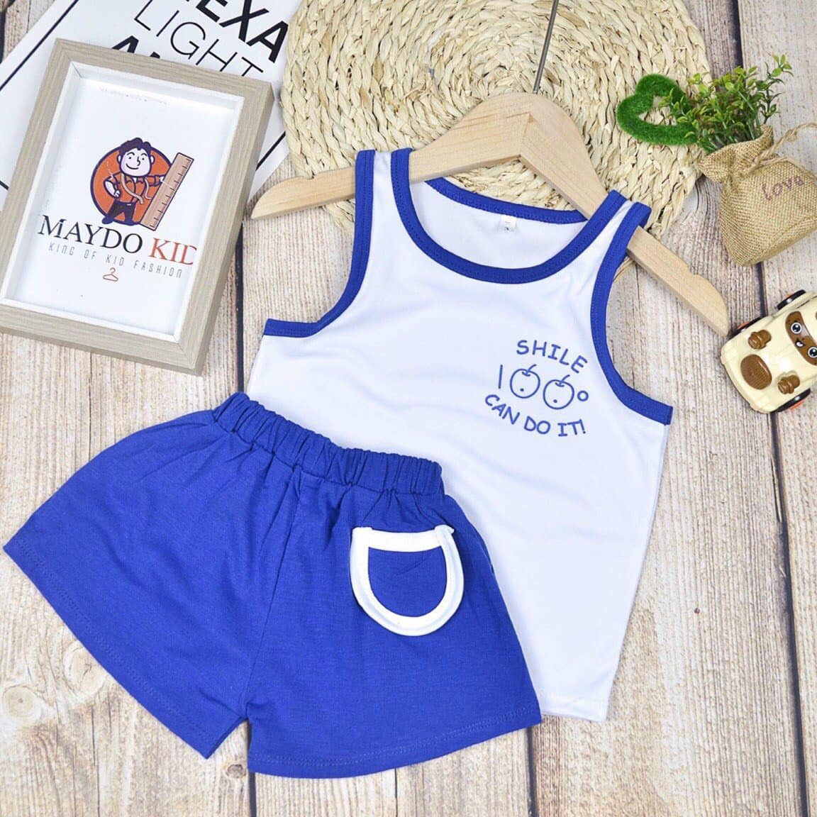 [HCM]Bộ Cotton Sát Nách Cho Bé Trai & Bé Gái