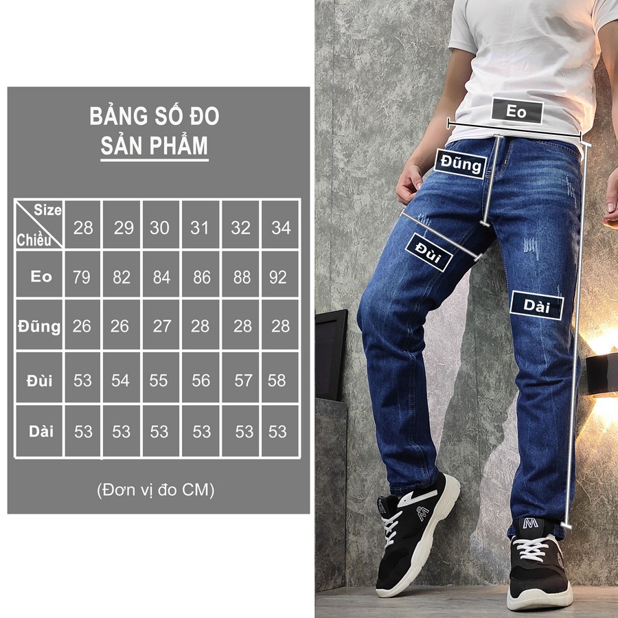 [HCM]Quần jean nam Muidoi Q156 (Xanh)