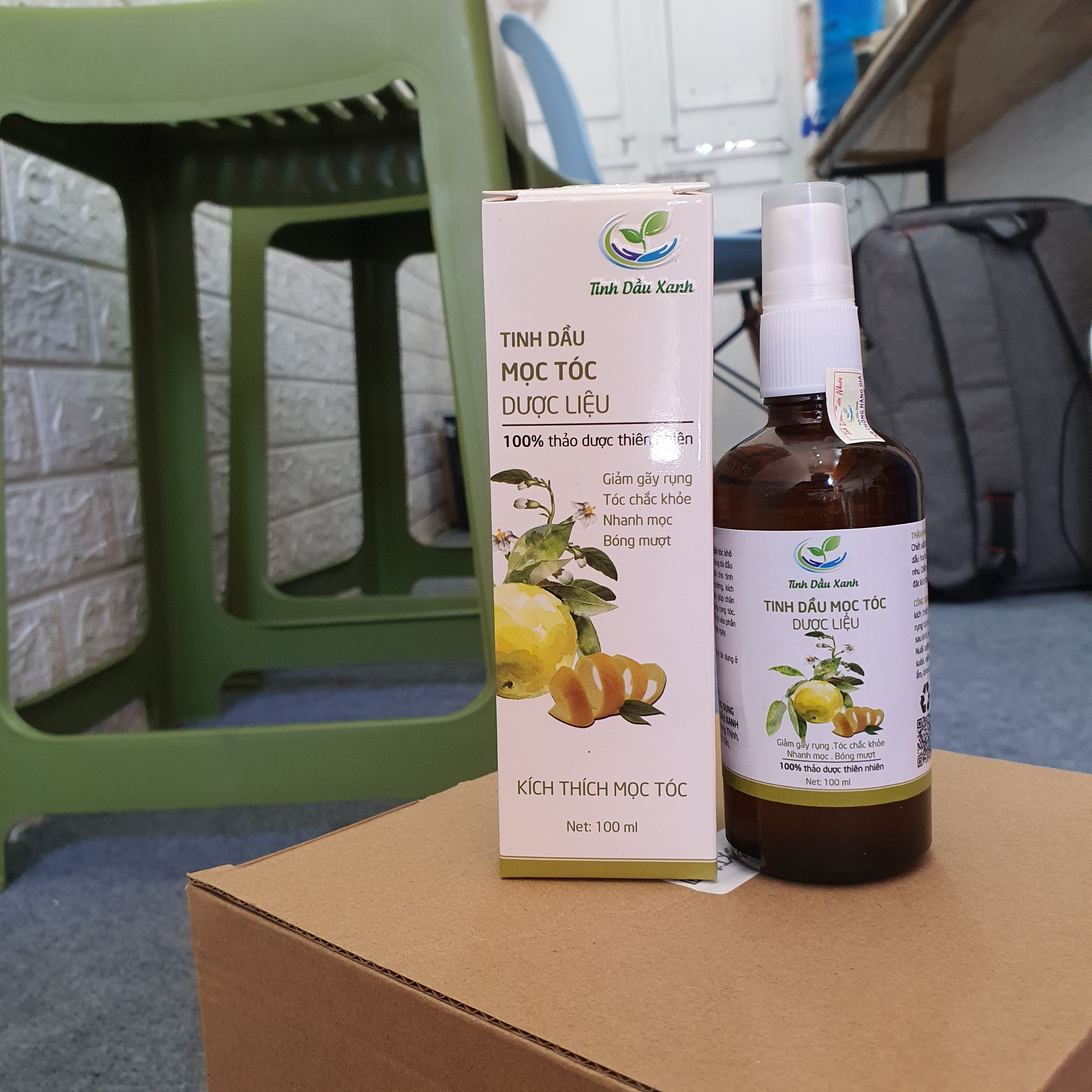 Tinh Dầu Mọc Tóc, Dưỡng Tóc Dược Liệu 100ml