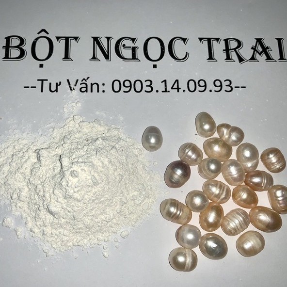 Bột Ngọc Trai (Có Ánh Xà Cừ) Handmade - Trắng Da