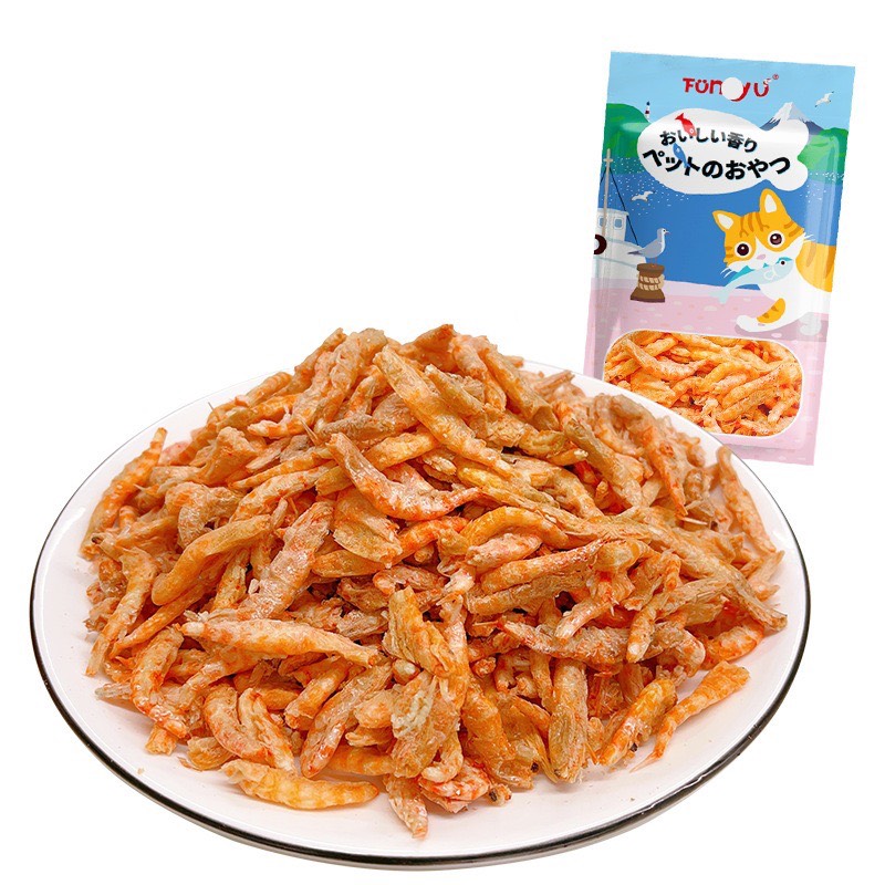 CÁ SẤY, TÔM SẤY KHÔ SNACK CHO MÈO GÓI 80GR