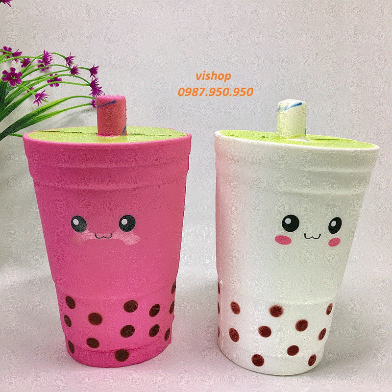 ( hàng sẵn ) SquiShy CỐC TRÀ SỮA to