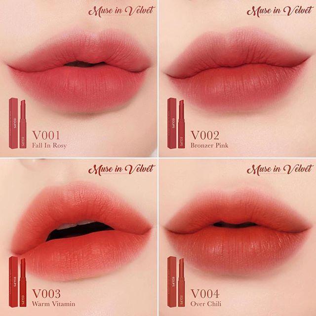 [HCM]Son Thỏi Lì EGLIPS MUSE IN VELVET LIPSTICK