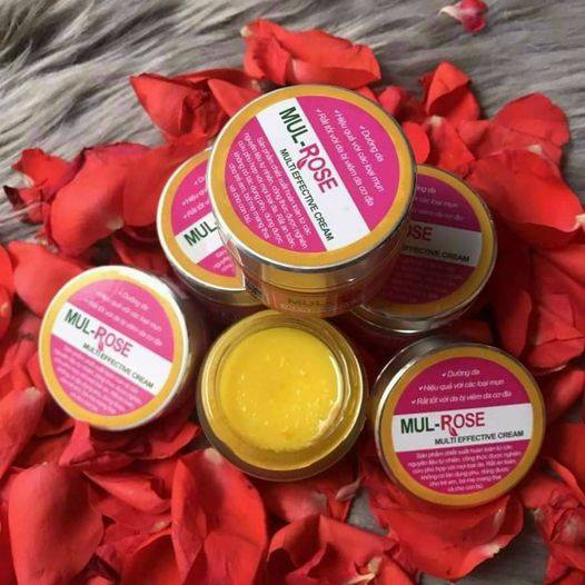 Kem bôi da mulrose viêm da cơ địa , rạn da , kem nghệ mul rose hết mụn , nứt gót chân 30gr