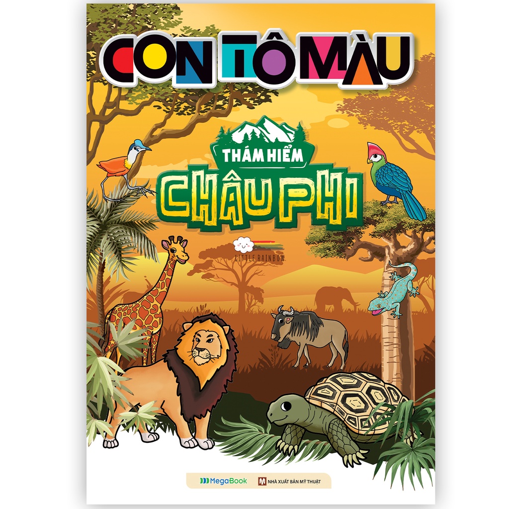 Sách Con tô màu: Thám hiểm Châu Phi - Megabook