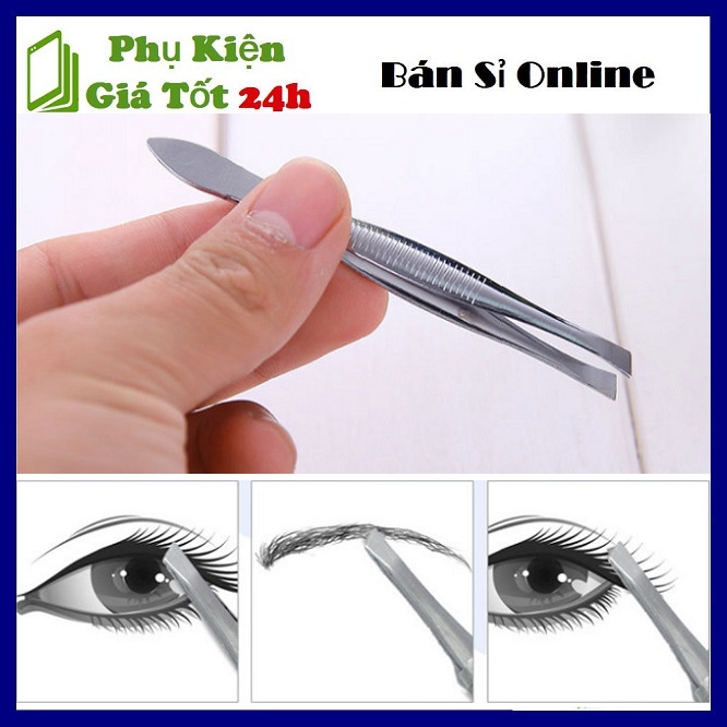 ⚡ Dụng Cụ Làm Đẹp Nhíp Cắt Tỉa Lông Mày - Nhíp Nhổ Lông Mày Gắp Mi Tiện Dụng Bằng Inox Không Gỉ ⚡